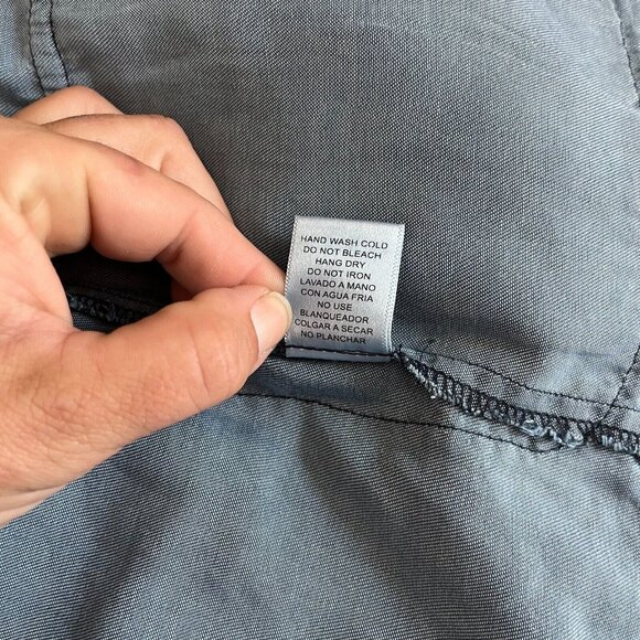 LOve Tree Womens Utility Jacket Small Blue Chambray 100% Tencel Western‎ 16660 - Picture 7 of 11